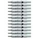 Pentel Maxiflo Whiteboard-marker, medium conische punt, vloeibare inkt, zwart, 12 stuks