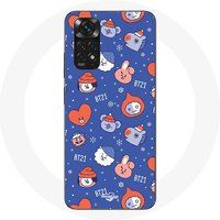 Maniacase Etui voor Xiaomi Redmi Note 11S 4G BTS Bangtan Sonyeondan BT21 Kerstmis 2023