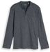 Tom Tailor Serafino T-shirt met lange mouwen en borstzak - Maat L - navy gardenia white injected