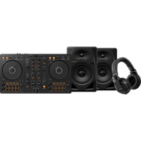Pioneer DJ DDJ-FLX4 + HDJ-X5 + DM-50D Zwart Bundle