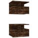 VidaXL Nachtkastjes 2 st zwevend 40x31x27 cm hout gerookt eikenkleurig
