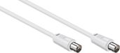Goobay IEC (m) - IEC (m) coaxkabel / recht - wit - 1,5 meter
