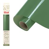 Siser Pure HT – composteerbaar thermotransfer-vinyl moss green, 50 x 30 cm, compatibel met snijplotters