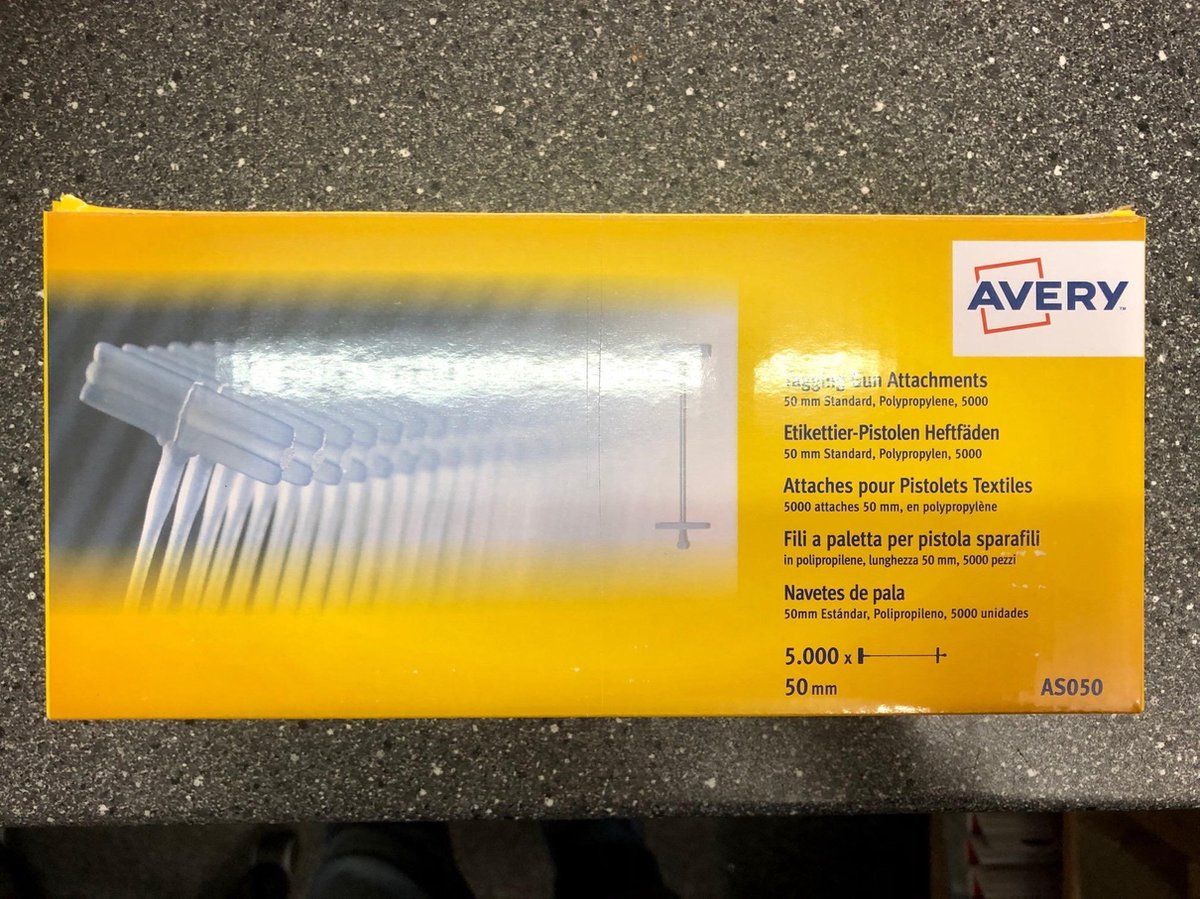 Avery Textielpins - doos a 5000 stuks