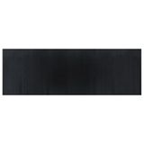 VidaXL Vloerkleed rechthoekig 100x300 cm bamboe zwart