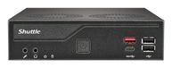 Shuttle Slim PC DH810, S1851, 1x HDMI 2.1, 1x DP, 1x USB-C (DP), 1x 2.5", 2x M.2, 2x LAN (Intel 1G + 2.5G), 2x COM, utilisation permanente 24/7, incl. VESA