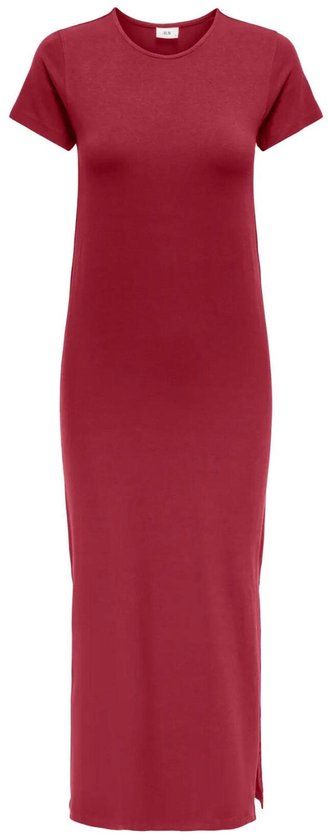 JDY Dames Maxi Jurk Rhubarb Katoen/Elastaan XS