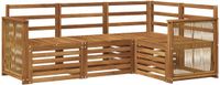 vidaXL - Acacia Hout Loungeset Bank Naturel 4-zits