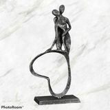 Gilde handwerk Casablanca - Sculptuur, figuur, decoratiefiguur - Stand by me - antiek zilver - 23 x 11 x 5 cm