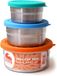 Blue Water Bento Lunchbox Seal cup Trio - Ronde snackbox - set van 3 stuks
