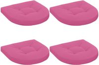 vidaXL - Zitkussens - 4 stuks - Roze - 45 x 45 x 5 cm