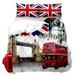 Dekbedovertrekset met 3D London City panorama - Inclusief 2 kussenslopen