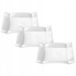 Wilmax Porseleinen Dessertborden Vierkant 20x20 cm - Set van 3