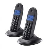 Motorola C1002 - téléphone DECT - 2 combinés - Gris