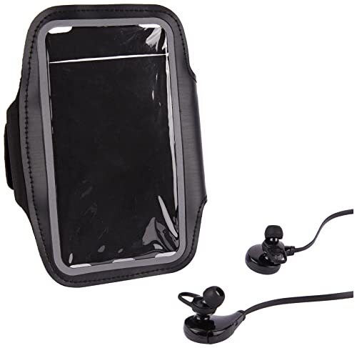 Shot Case Sportset voor Wiko View 3 Smartphone (Bluetooth Sport-koptelefoon + manchetten) lopen T6 (zwart)