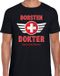 Bellatio Decorations Borsten dokter verkleed t-shirt zwart voor heren