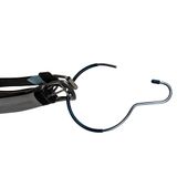 MSV 249 kleerhangers voor riem met ring, PVC/verchroomd metaal, donkerblauw, 13,5 x 19,5 x 0,1 cm