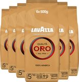 Lavazza Qualità Oro Koffiebonen - 100% Arabica Koffie Bonen - Intensiteit 5/10 - 6 x 500 gram