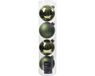 Decoris Kerstballen glas d10 cm rsmrn 4st W