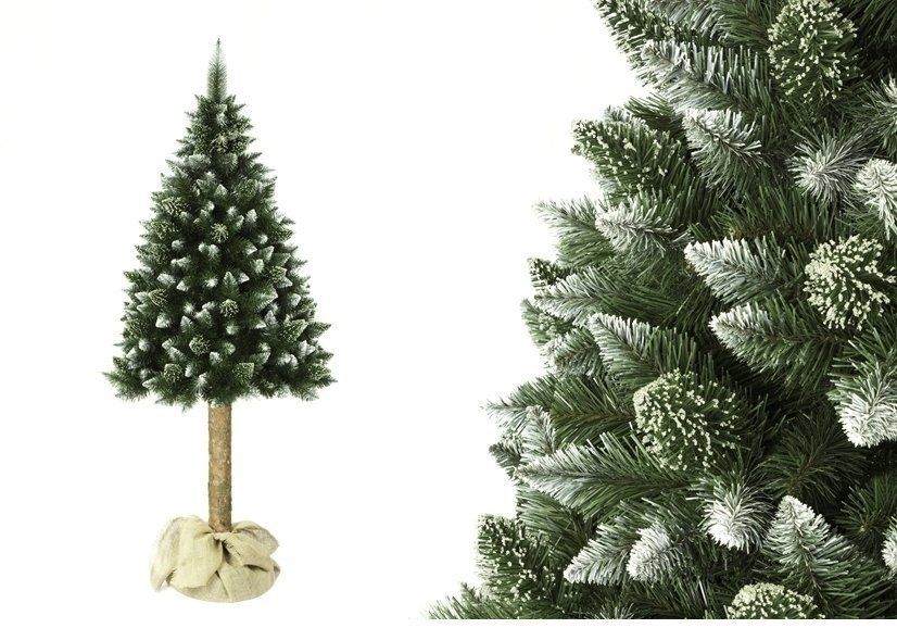 Viking Choice Kunstkerstboom - 220 cm - met stam - modulair - Groen - Met sneeuw - Inclusief versiering