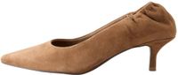 Next - Dames - Forever Comfort® pumps met halfhoge hak en ruches achter - Bruin