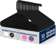 SereneLife Kleerhangers - Plastic Hangers, Kledinghanger Set-10-Pack -Antislip, Ruimtebesparende Kastorganizers, Duurzaam en Sterk voor Hemden, Truien, Hoodies, Kinderkleding & Jurken, Ultra-Dun, Lichtgewicht