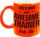Bellatio Decorations Shoppartners Bv Awesome trainer mok - 300 ml - Oranje