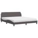 Maison Exclusive - Lit avec matelas « Dover » gris 180 x 200 cm, simili cuir