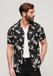 Superdry - Linnen overhemd met open kraag en print - Heren - Shirts