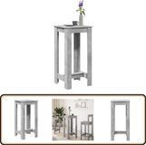 vidaXL Bartafel, betongrijs, 51 x 50 x 103,5 cm, bewerkt hout