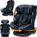 Lionelo Bastiaan Plus i-Size Autostoel 40-150 cm – 360° Draaibare Autostoeltje – ISOFIX & Top Tether – RWF tot 105 cm – vanaf Geboorte tot 12 Jaar – Verstelbare Hoofdsteun – 6 Ligstanden – R129