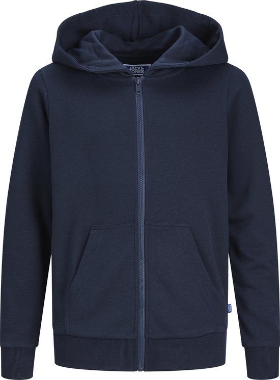 JACK&JONES JUNIOR JJEBRADLEY Sweatvest Jongens - Navy Blazer - Maat 152