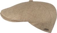 Hatland Chris Zijde Flat Cap Beige Maat M Unisex