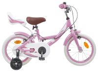 Vélo enfant 16 pouces pour 4-6 ans rose clair