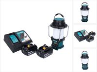 Makita DMR 055 RF accu-radio 18 V FM met lantaarn 360° zaklamp + 2x accu 3,0 Ah + oplader