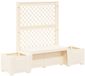 vidaXL Banc de jardin Kopenhagen PP Blanc