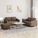 Maison Exclusive ensemble de canapé 3 pièces avec coussins, marron, tissu