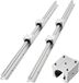 VEVOR Lineaire Geleiders SBR25, 2-Pack 1200 Mm Lineaire Rails & 4 Schuifblokken
