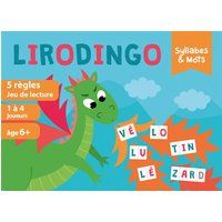 Asmodee LiroDingo lettergrepen en woorden | Bordspellen | Educatieve kaartspellen | Fonologie en Letters | Kleuterschool GS en CP | Kinderspel | vanaf 5 jaar | 1 tot 4 spelers | FR versie