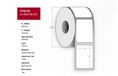 Capture CA-800740-605 Printeretiketten - Rol, Papier, Direct thermisch, Permanent, Universeel, Geperforeerd, 10,2 cm x 15,2 cm, 4568 stuks