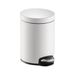 HELIT Metalen pedaalemmer classic - 20 liter - Metaal - Wit - dxh 290x440 mm