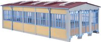 Kibri 39450 H0 Drie permanente locomotievenloods