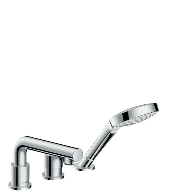 Hansgrohe Talis S afdekset 3 gats badrandcombinatie chroom