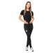Siroko Dames fietsen lange fietsbroek bx trento zwart