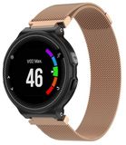 By Qubix - Milanese bandje - Small - Champagne goud - Geschikt voor Garmin Approach S20