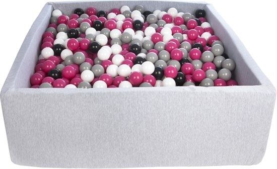 Viking Choice Ballenbak - 120x120 cm - 1200 ballen - Grijs