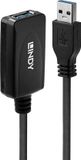 LINDY USB 3.0 Kabel - 5m - Zwart - 43155