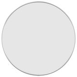 vidaXL Wandspiegel rond Ø50 cm zilverkleurig