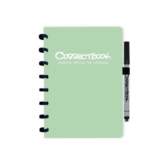 Correctbook Original A5 Uitwisbaar Notitieboek - Misty Mint - Gelinieerd