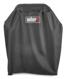 Weber Premium grillhoes voor Lumin met standaard, ademend, uv- en waterbestendig, wind- en weerbescherming met klittenbandsluiting, zwart (3401289)